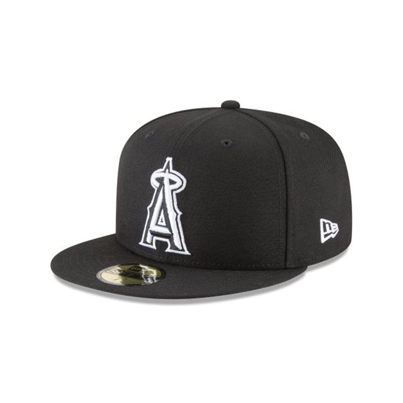 MLB Los Angeles Angels Basic 59Fifty Fitted (TRF4042) - Black New Era Caps